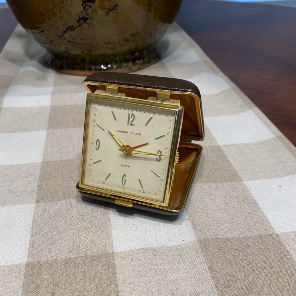 Vintage Phinney-Walker Travel Alarm Clock